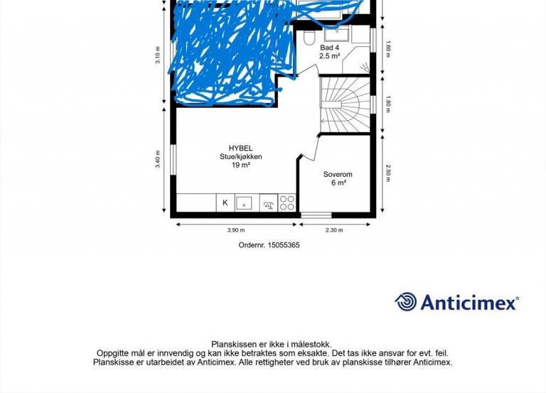 Planløsning 2.etasje